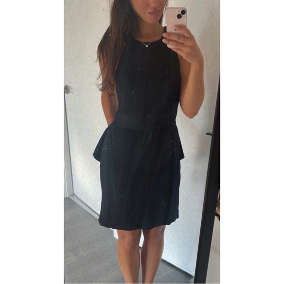 ‼️Winter SALE❄️‼️ Bundle: BCBG Black Cocktail Dress (6) & Black Peplum Dress (S) - Picture 5 of 11